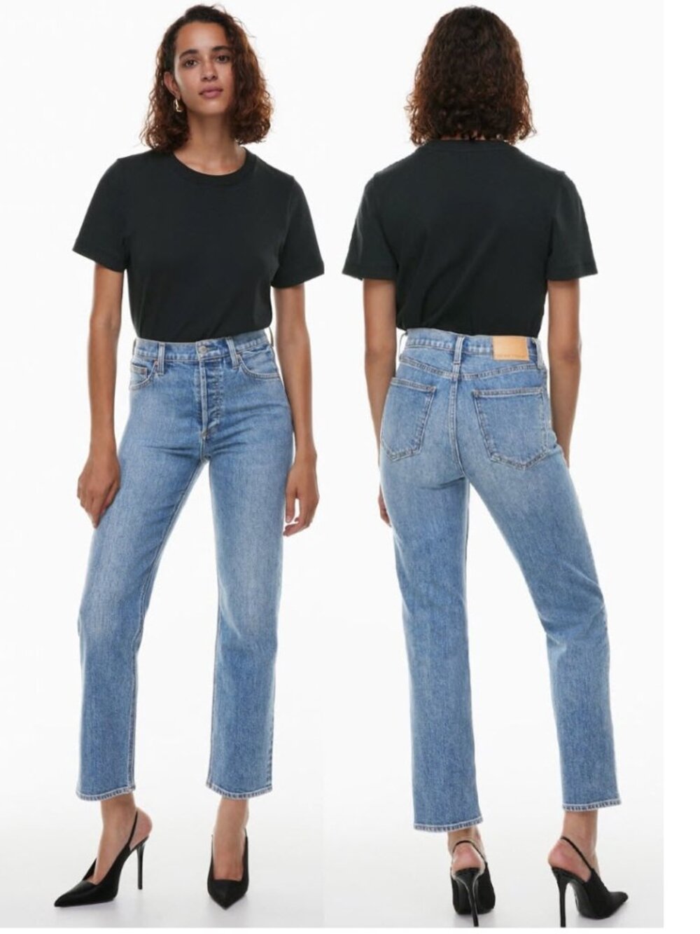 Aritzia Denim Forum The Arlo High-Rise Straight Jeans 28 L